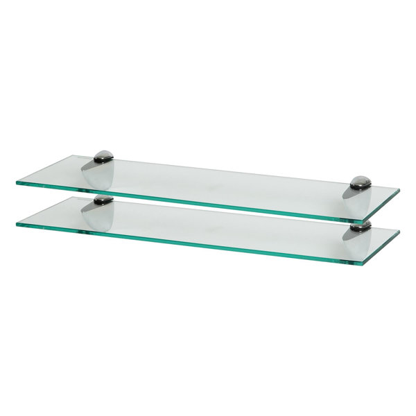 Harbour Housewares 2 Piece Glass Floating Shelf Wayfair.co.uk